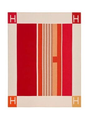 Hermes Avalon Vibration Wool Throw Blanket